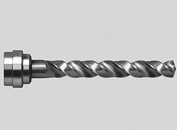 Lugged carbide drill for rigid heavy-duty drilling
