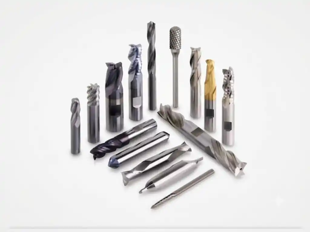 Solid carbide CNC cutting tools: end mills, drills and reamers made by Mastertech