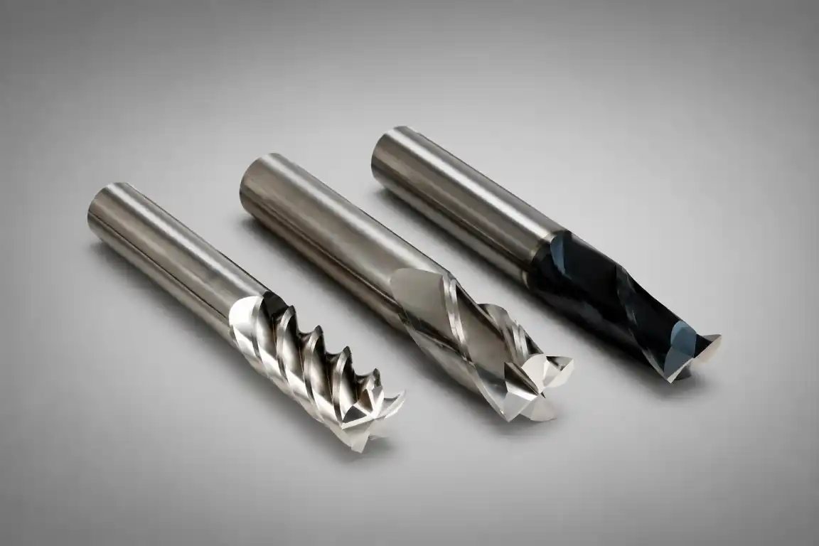 Solid carbide end mill for slotting, pocketing and profiling